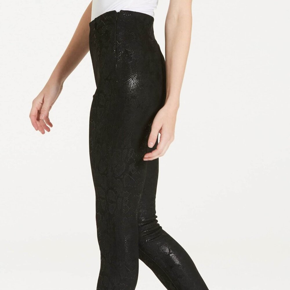 NWT - Dear John Nina Super High Rise Legging Pants in Black Snakeskin - Picture 5 of 6